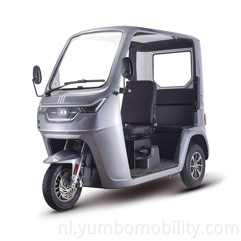 Electric Cabin Tricycle With Roof Canopy